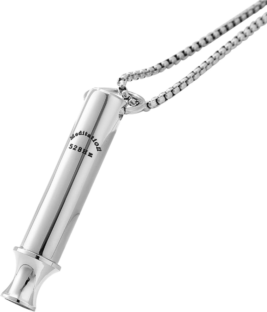 Sieraden Quit Smoking Ketting - Roestvrij staal - 528Hz Lovetuner - Stoppen met roken meditatiehalsketting - ShopVlot