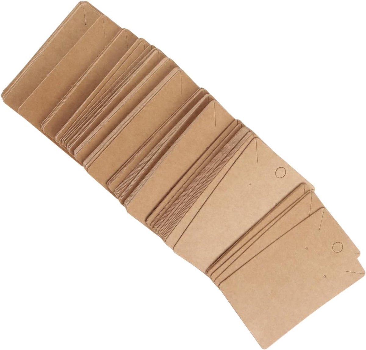 Displaykaarten voor Oorbellen - Kraft Papier - 6x9 cm - Perfect voor Presentatie - ShopVlot