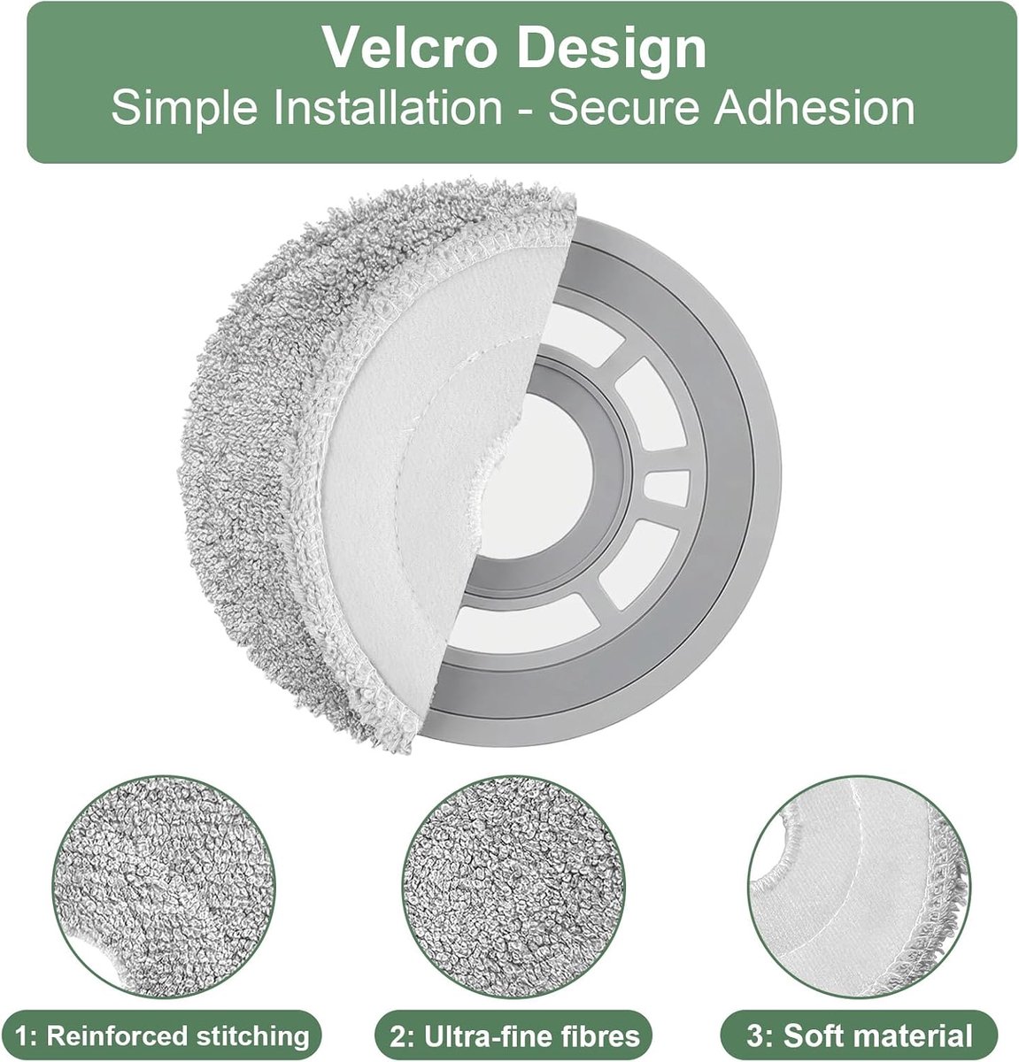 Vervangdoeken voor Dream L10s Ultra/X40/X50 - 10 stuks - microvezel - voor optimale reiniging - ShopVlot