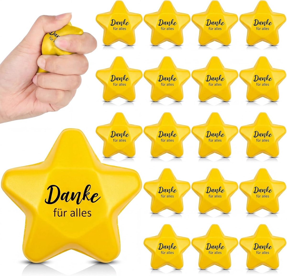 Stressbal Stervormig - Gouden Stressballen - 20 Stuks - Vermindert stress en angst - ShopVlot