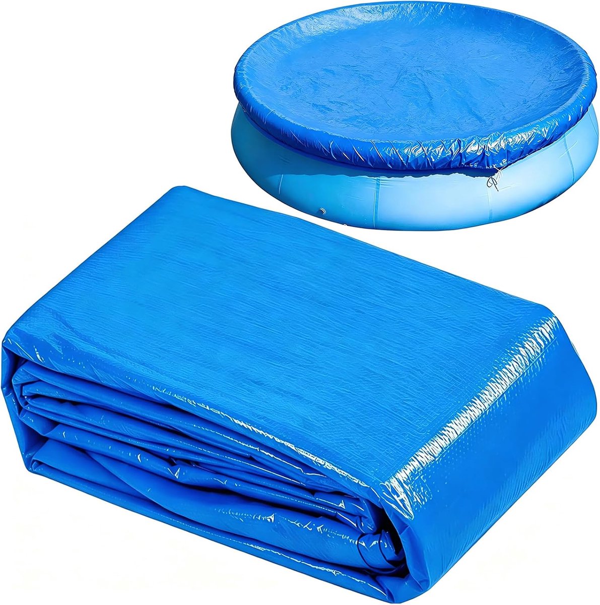 Zwembadhoes rond 280 cm - UV-bestendig - Voor zomer en winter - Bescherming voor bovengrondse zwembaden - ShopVlot