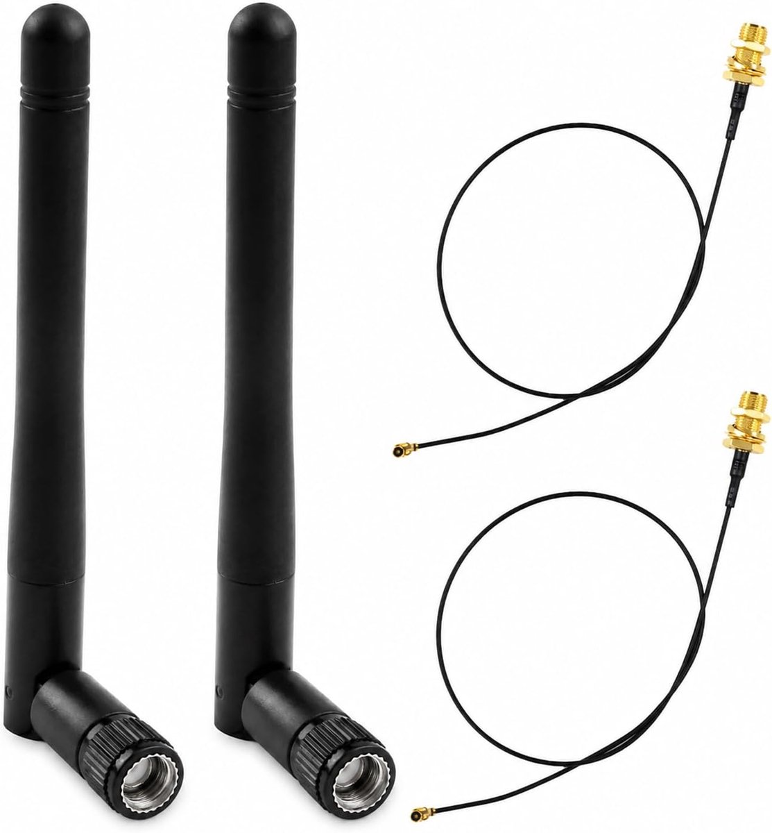 Wifi-antenne 4 stuks - dual-band 2,4 GHz 5 GHz - 3dBi versterking - optimaliseer je netwerk - ShopVlot