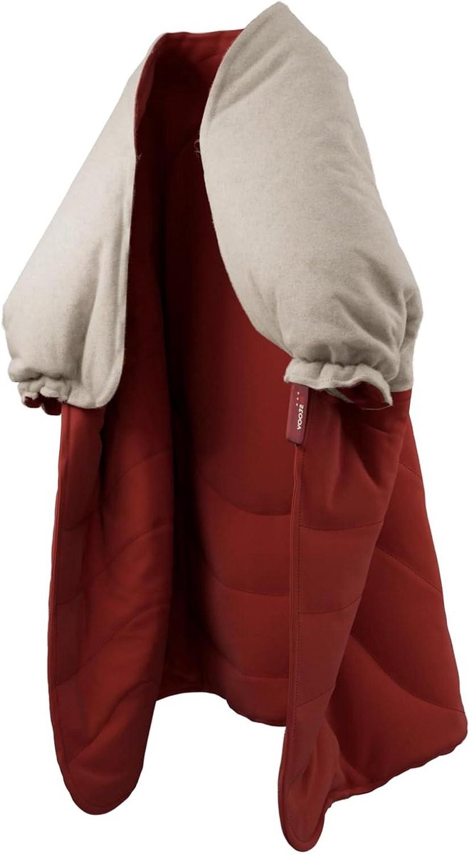 Warmtedeken - Verwarmingskussen - Ontspannen thuis - Draadloze infraroodwarmte - 135x180 cm - Rood