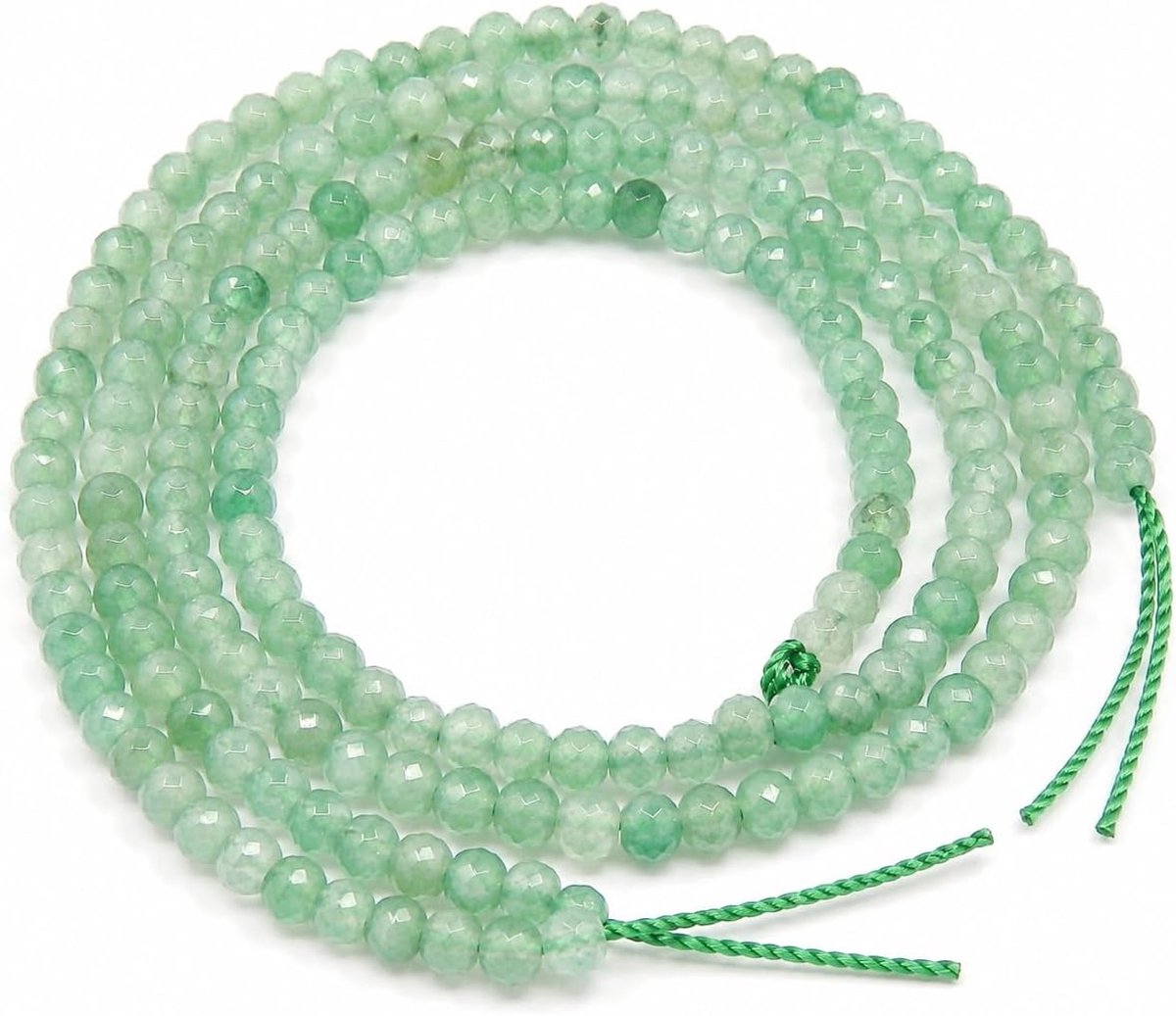 Kralen, 4 mm, ronde, gefacetteerde natuursteen, sieradenkralen voor armband, ketting, oorbellen, doe-het-zelf knutselen, 110 stuks