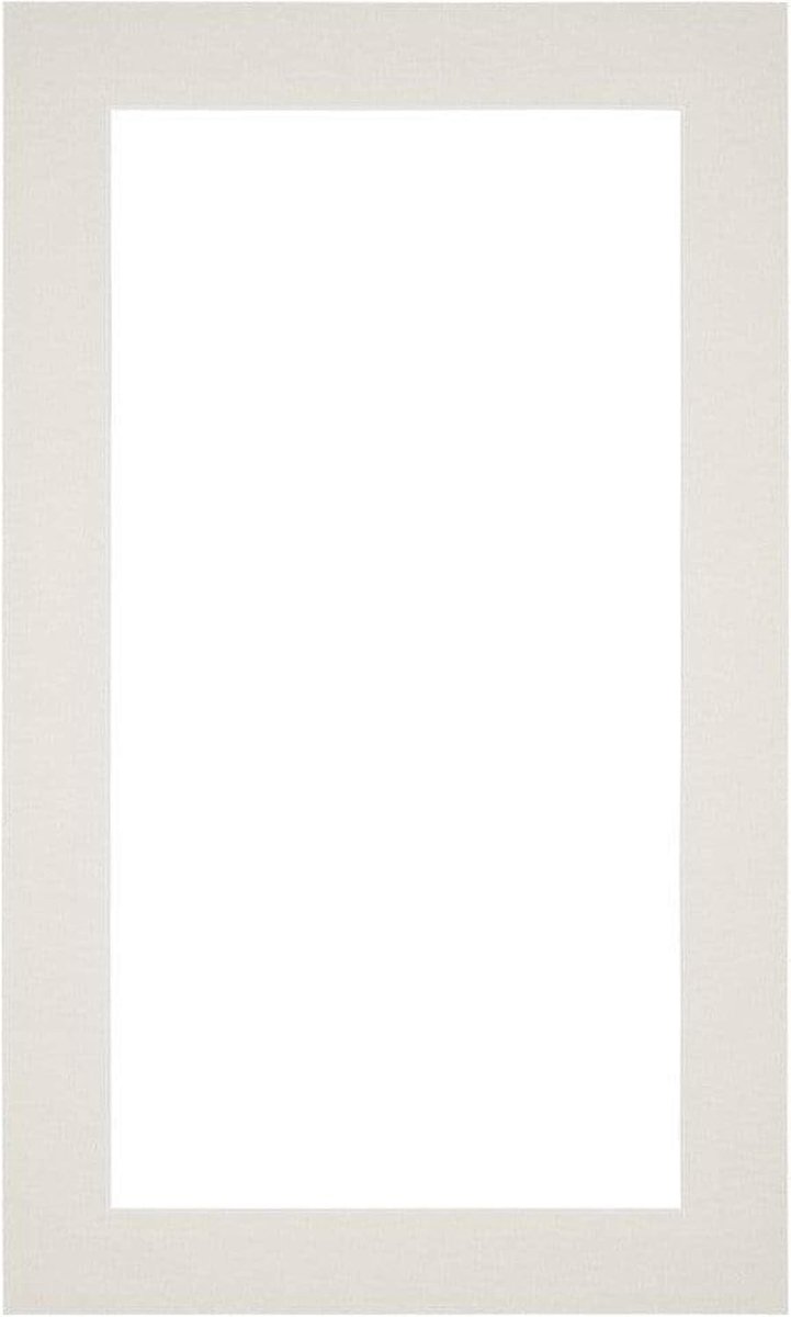 Passe-Partout Lijst 30x50 cm - Lichtgrijs - Voor fotomaat 22x42 cm - Perfect voor jouw favoriete kunstwerk - SnelShoppen