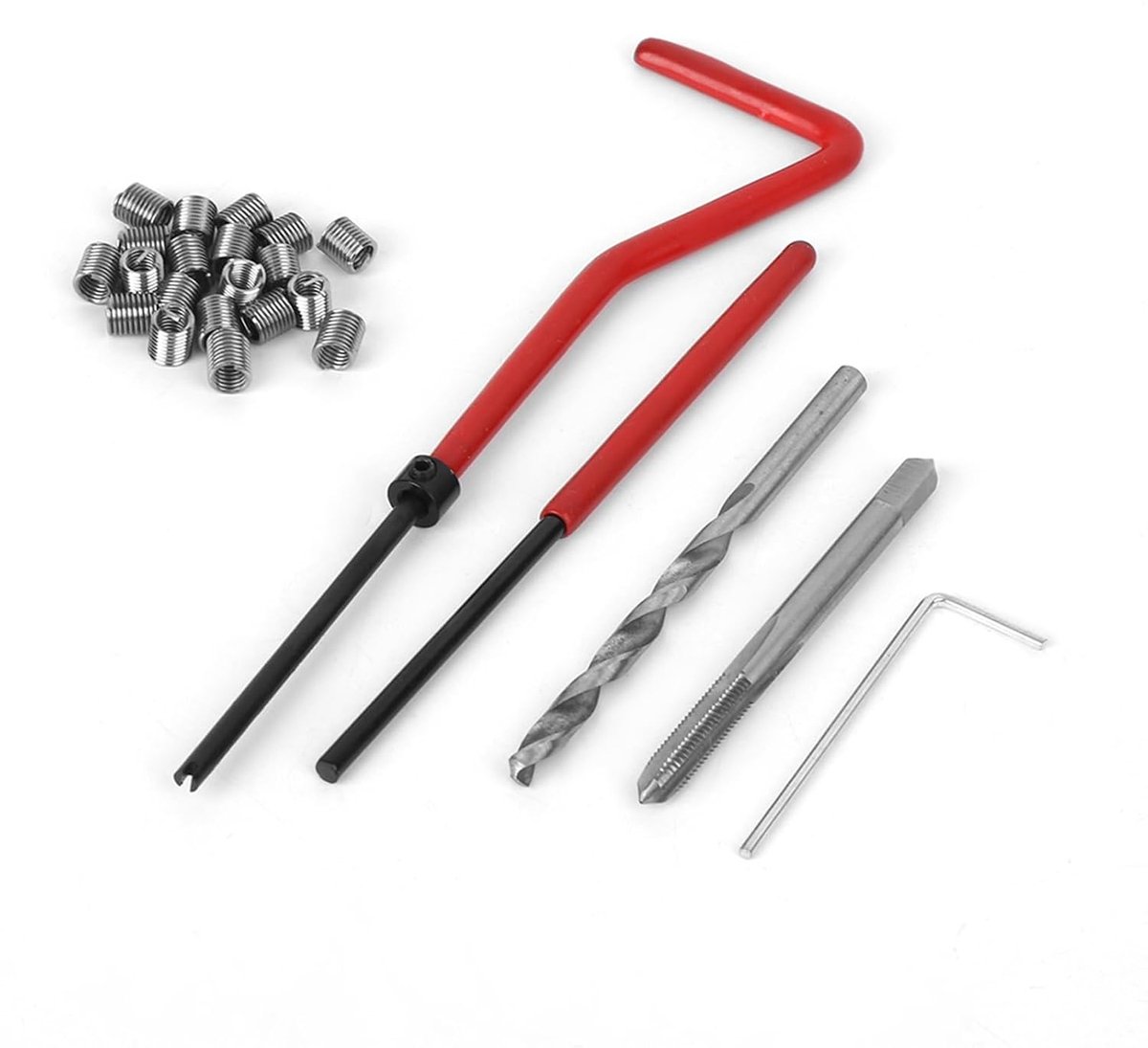 M4 Draadreparatieset, Draadreparatie-inzetset, set -draadreparatieset voor Handgereedschapset voor Autoreparatie