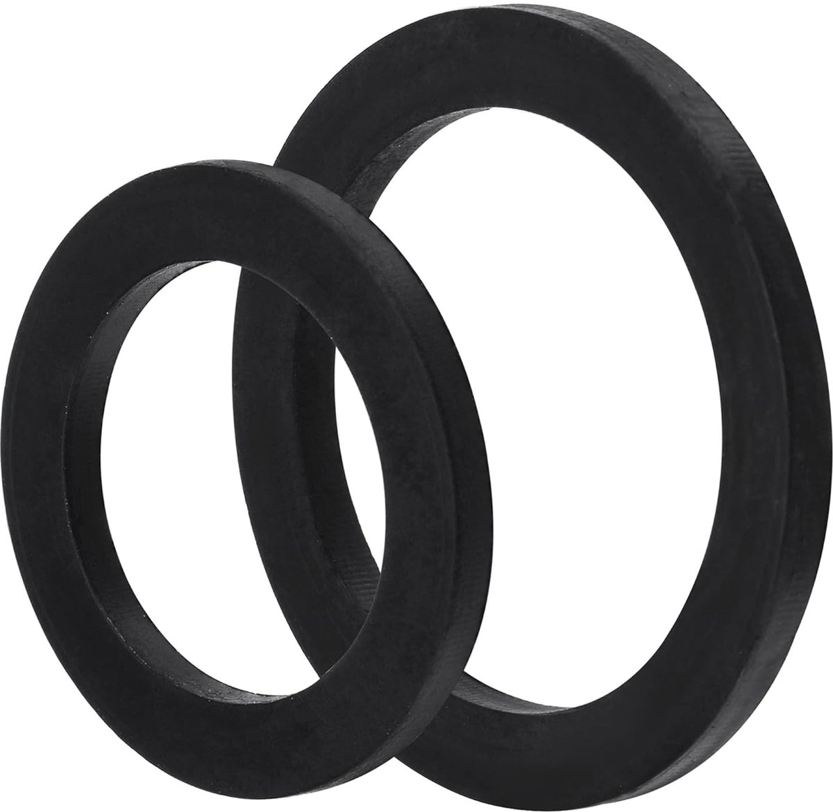 Sourcing map 20-in-1 set rubber plat 35 mm 40 mm AD 24 mm 30 mm ID 3 mm dikte voor buis waterslang zwart