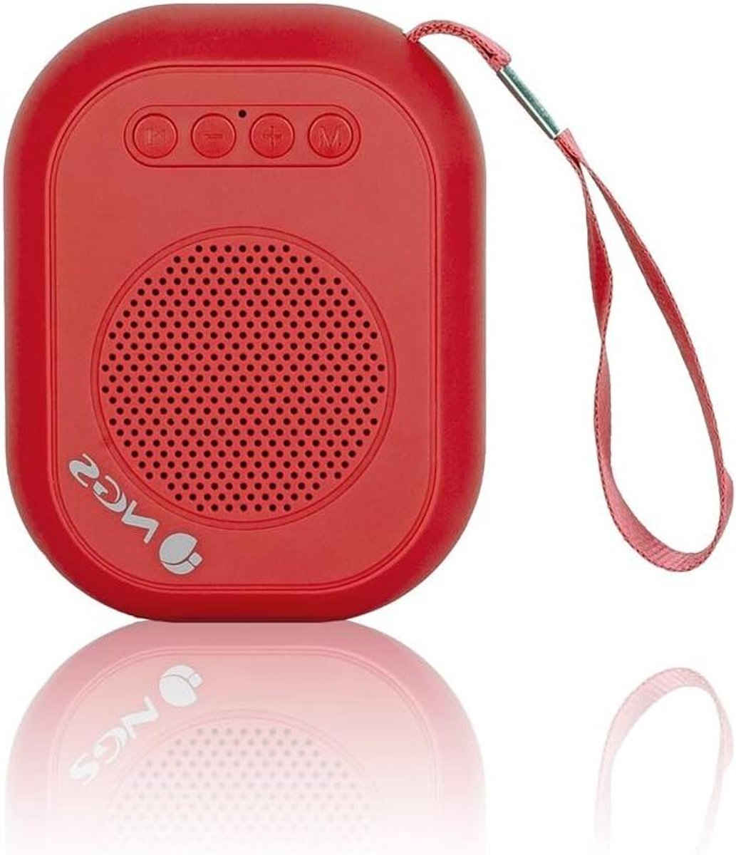 Draagbare Bluetooth Speaker - Mini Speaker Draadloos - Muziek Luisteren - Handsfree Bellen - 3W - Rood