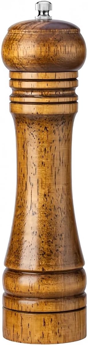 Pepermolen Zout en peper Houten molenmolen 8-inch, premium roestvrijstalen keramiek voor BBQ/keukendecoratie/restaurant