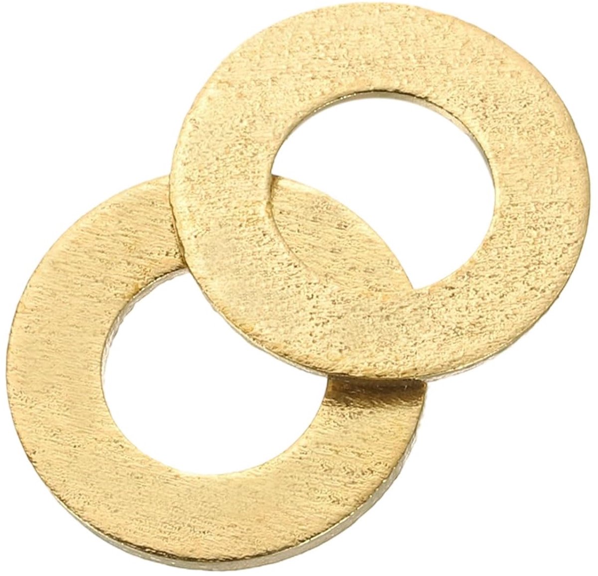 80-delige set sluitringen, M5 x 10mm x 0,5mm messing ring bijlagschijven assortiment, platte borgschijven afdichtring metalen schijven voor schroeven bouten moeren