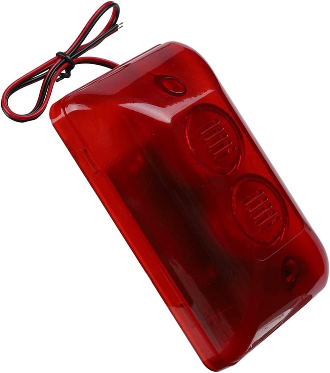 Geluidsalarm Knipperende Hoorn - Sirene Alarm Licht - Beveiligingssysteem - Hoge Decibel Geluid - 12.3 x 7.5 x 3.5 cm