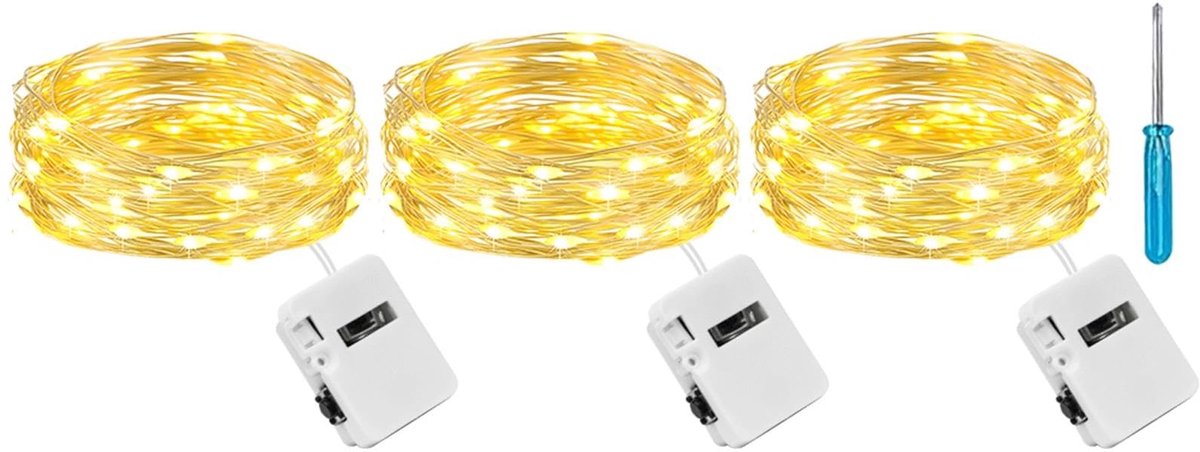 Mini-lichtketting 2 m - 20 leds - waterdicht - sfeervolle verlichting voor feest - SnelShoppen