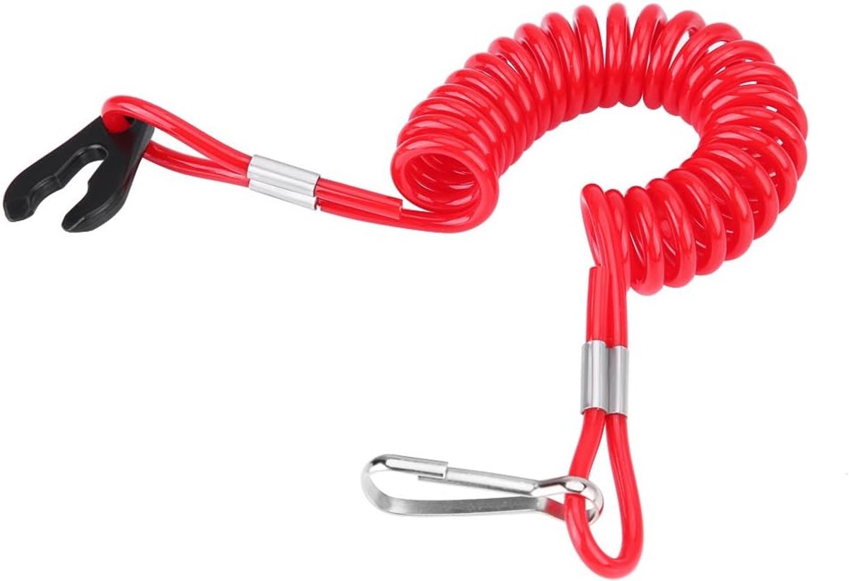 Boot Security Snoer Snijden Circuit Motor Stop Schakelaar Sleutelkoord, Buitenboordmotor Ontsteking Sleutelkoord Touw Clip voor alle series