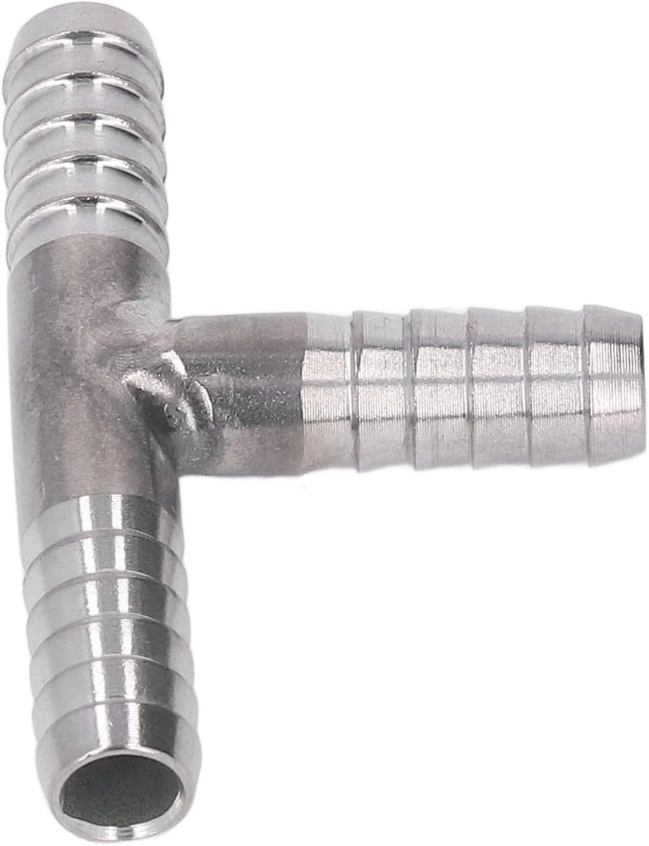 3-weg Weerhaak T-stuk 8 Mm diam. Brouweraccessoires Slangsplitter Gezamenlijke Adapter Union RVS Connector Brouwslang Waterslang voor Slang Slangconnectoradapter Grillconnectoren
