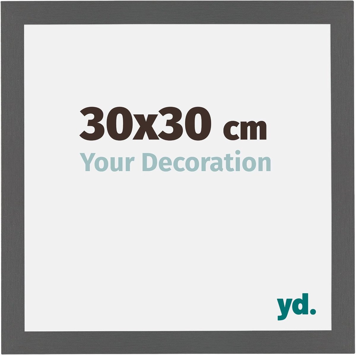 Fotolijst 30x30 cm - MDF met acrylglas - Niet-reflecterend - Eenvoudig op te hangen - SnelShoppen