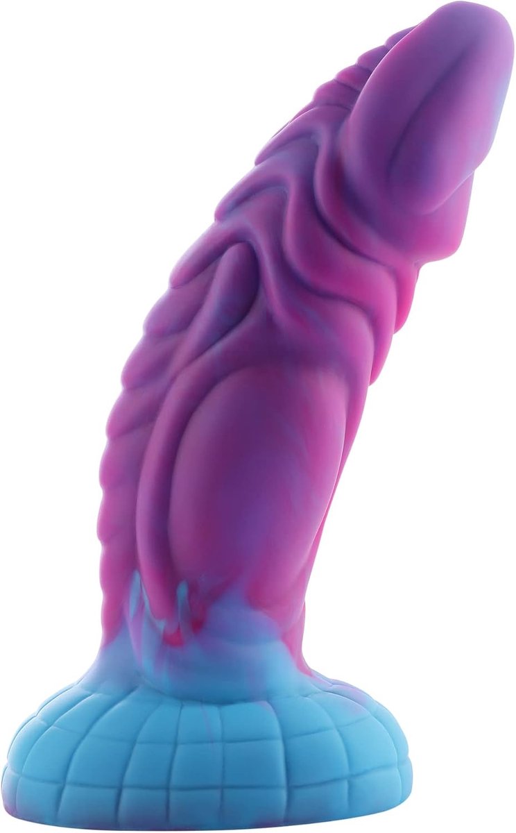 Dildo 20 cm - paarse fantasy merman - 100% premium silicone - sterke zuignap voor veelzijdig gebruik - SnelShoppen
