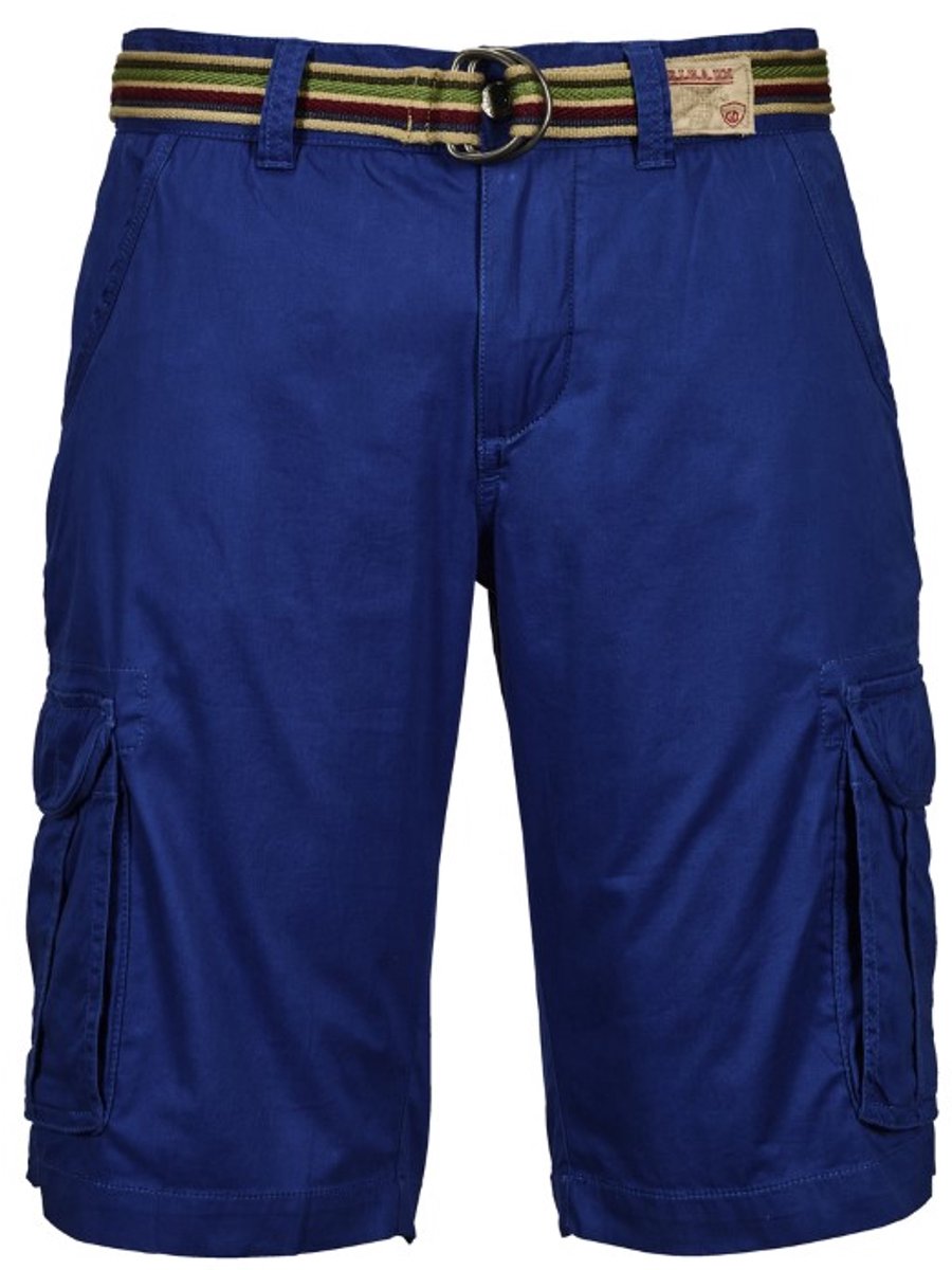 Killtec heren bermuda - bermuda skon - blauw - incl. riem - maat 56