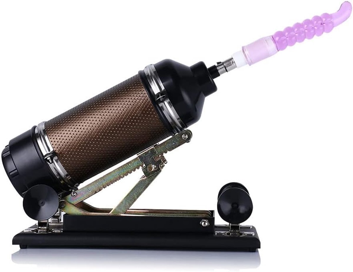 Anal Dildo 18 cm - Ribbelstructuur - 3XLR Aansluiting - Geschikt voor Hismith Basic Sex Machines - SnelShoppen
