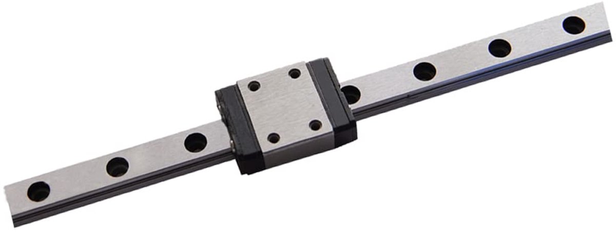 geleiding MGN7C 100 mm lengte miniatuur lagerstaal lineaire rail lineaire geleiderail met 1 stuk MGN7C wagenblok, voor 3D-printer X Y Z as en CNC-machine