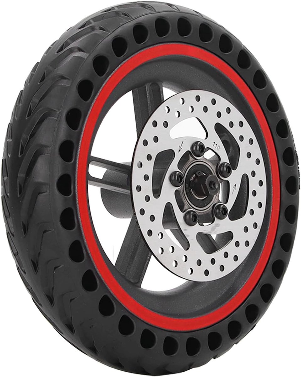 Elektrische scooter achterwiel band voor Xiaomi M365 1S, e-scooter banden 110 mm schijfremmen achterbandvervanging rood