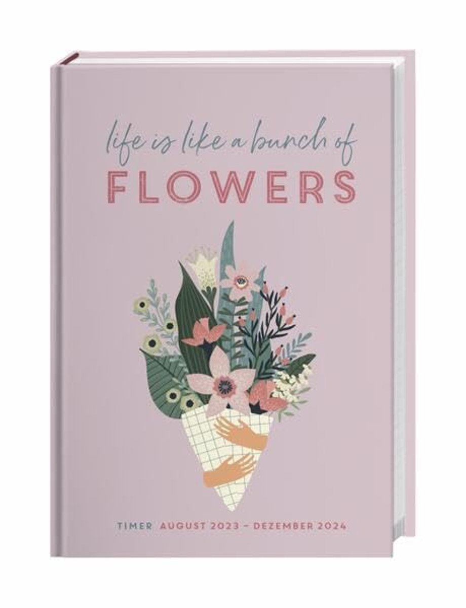 Timer Schülerkalender A5. Praktischer Terminplaner und Hingucker zugleich: Der Taschenkalender mit buntem Blumen-Cover für Schule und Studium ... ab August 2023 - Schüler-/Studentenkalender