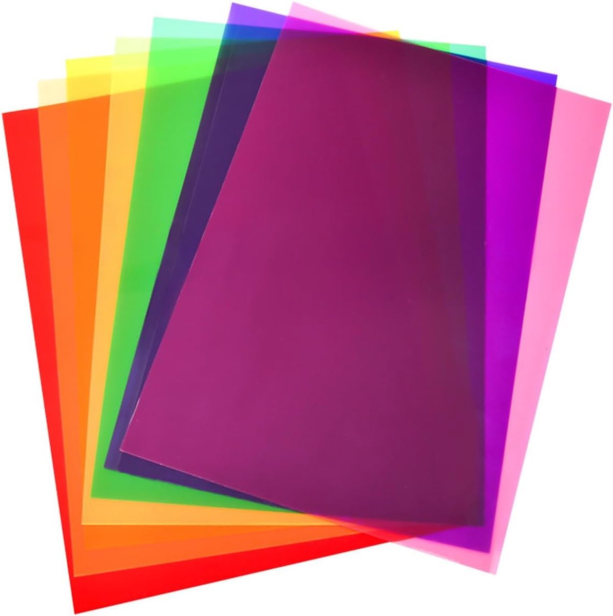 10 stuks kleurfolie licht kleurfilter gel kleurfilter transparant raamfolie kleurcorrectie hittebestendige folie voor led-studiolampen