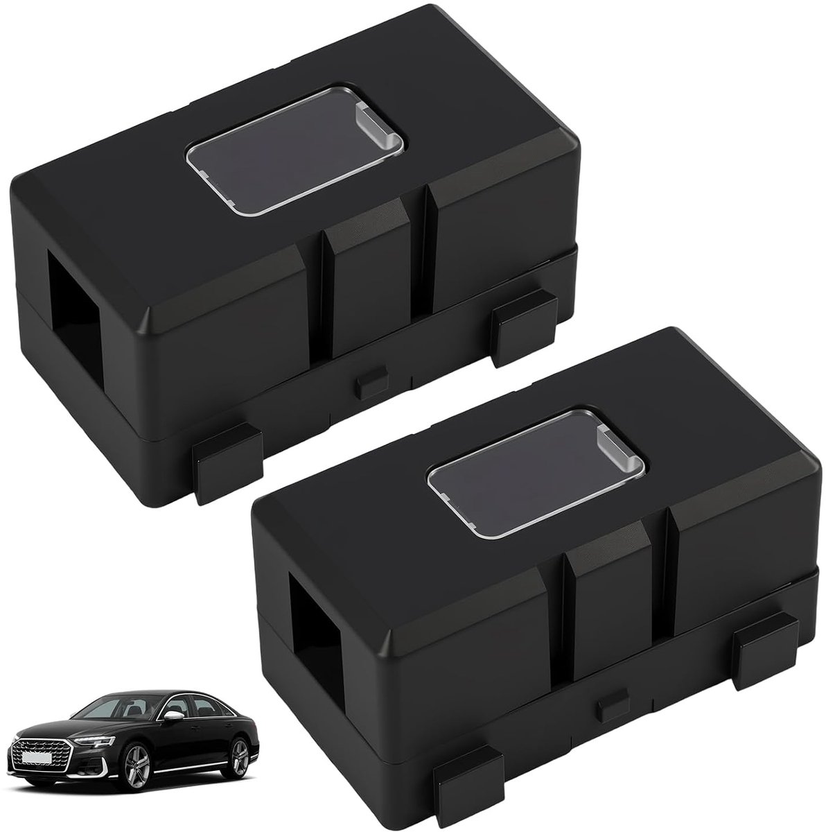 2 stuks Midi schroefbeveiligingshouder 12V-58V, beveiligingshouder 30A-200A, met M5-bolten, gespritsbeschermd, brandverhinderend en geschikt voor Pkw, vrachtwagens, campers, bussen, bouwvoertuigen