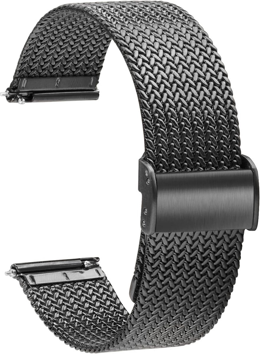 metalen band-Quick Release-band-roestvrij staal Smart Watch-bandje-heren dames vervangende band-16mm 18mm 20mm 22mm