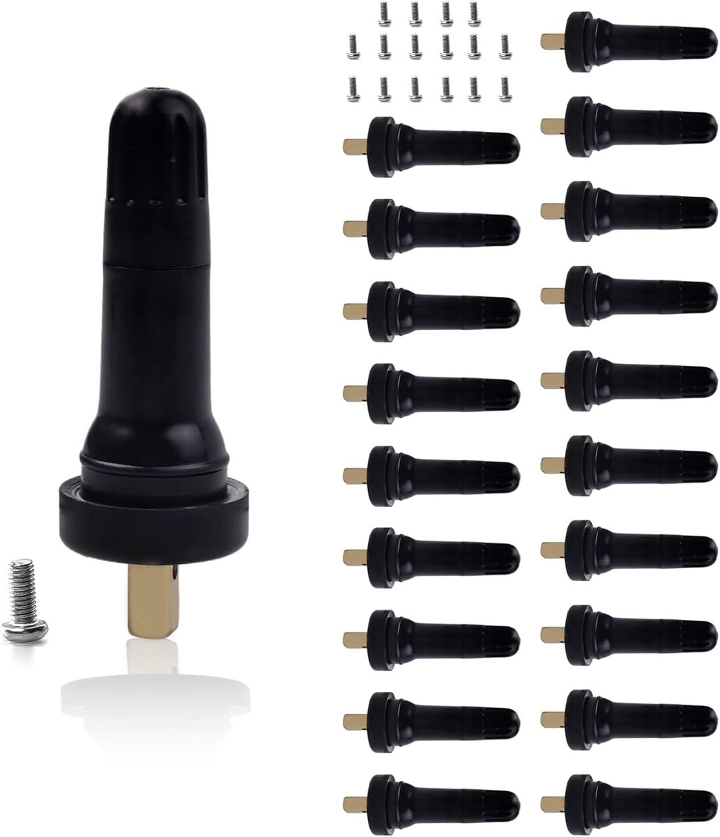 20 stuks, reserveventiel voor bandenspanningssensor met bevestigingsschroef, bandenspanningscontrolesysteem, TPMS-sensor, ventielschacht voor Buick