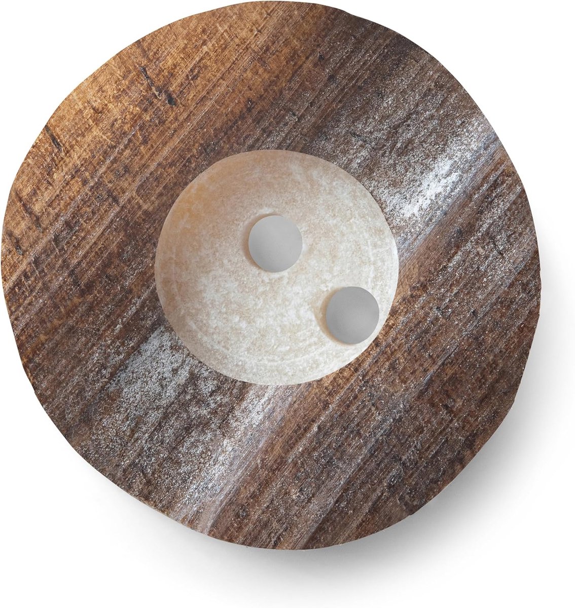 Trachten Couture originele hoornknopen voor lederhosen, 2-gats klederdrachtknopen - 4x/8x/12x in verschillende kleuren & diameters (Antiek Bruin, 22mm / 12x knoppen)