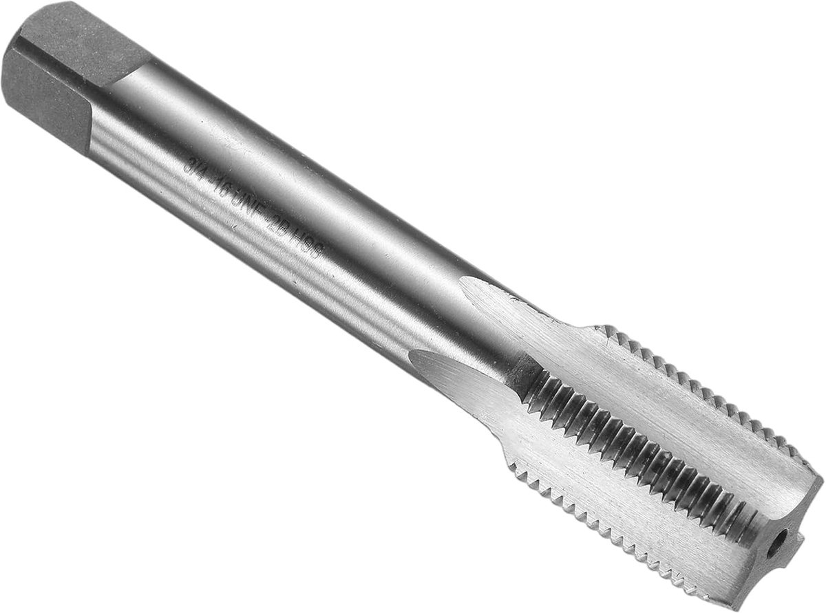 Hand Bottom Tap 3/4 16 UNF 2B Schroefdraad Grondgatboor Stijl Schroefdraadsnijboor Hoge Snelstaal HSS6542 Rechte moeren Schroefdraadgereedschap