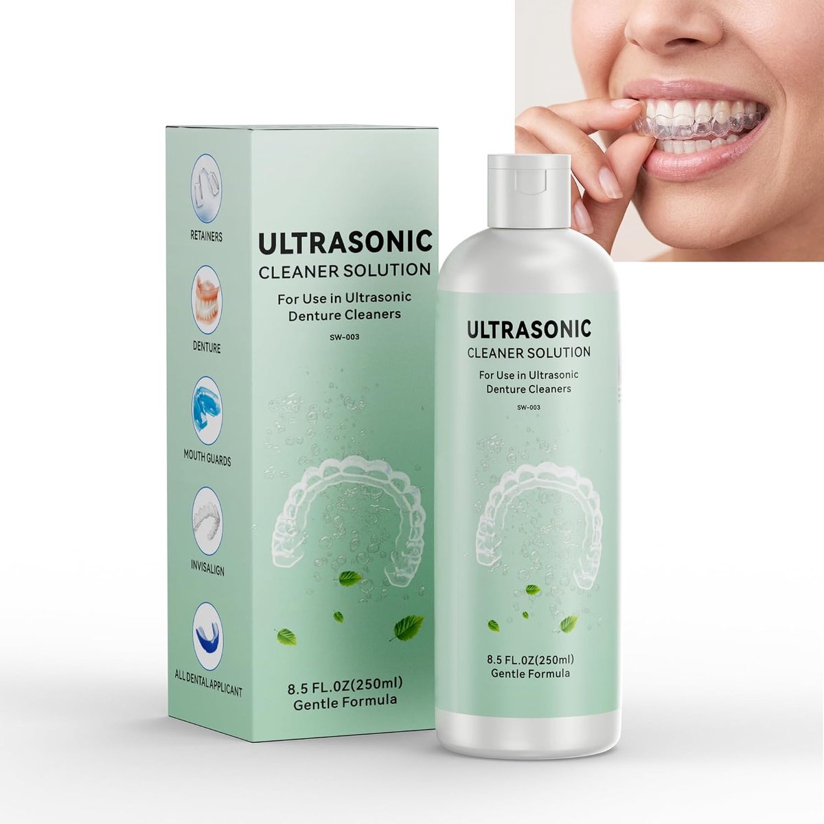Ultrasoon reiniger 600 ml - professioneel model - 46 kHz - ideaal voor sieraden en brillen - SnelShoppen