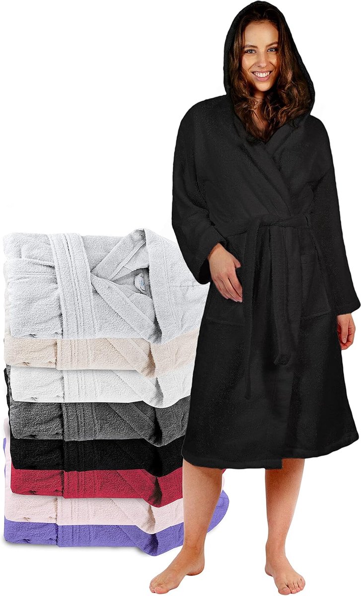 Doucheaccessoires voor Donna - Cappuccio in spugna - Oeko Tex gecertificeerd - Comfort en absorptie - SnelShoppen