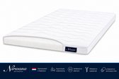 Nirwana Koudschuim Topdekmatras 80x210 - 7 cm - HR Koudschuim - Ergonomische Ondersteuning - Luxe Afritsbare Hoes - Geproduceerd in Nederland