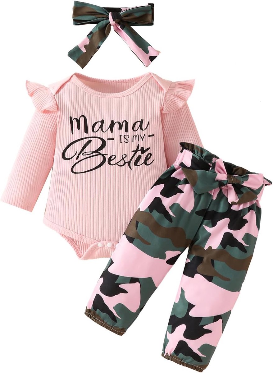Babykleding meisjes 74 - Katoen - Schattig ontwerp - Perfect voor elke dag - SnelShoppen