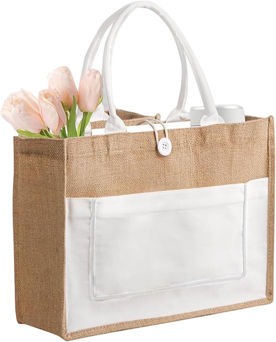 Jute tas bruid - Shopper - Waterdicht - Perfect voor bruiloften - SnelShoppen