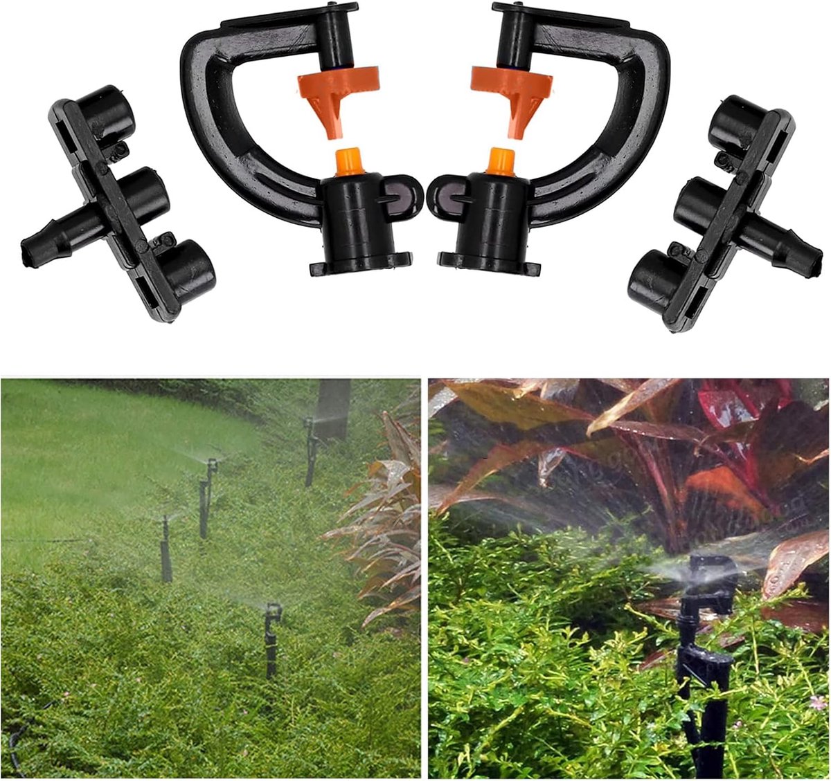 Sprinklerkop 360 graden - Microsprinkler set van 30 stuks - Duurzaam plastic - Ideaal voor tuinirrigatie - ShopVlot