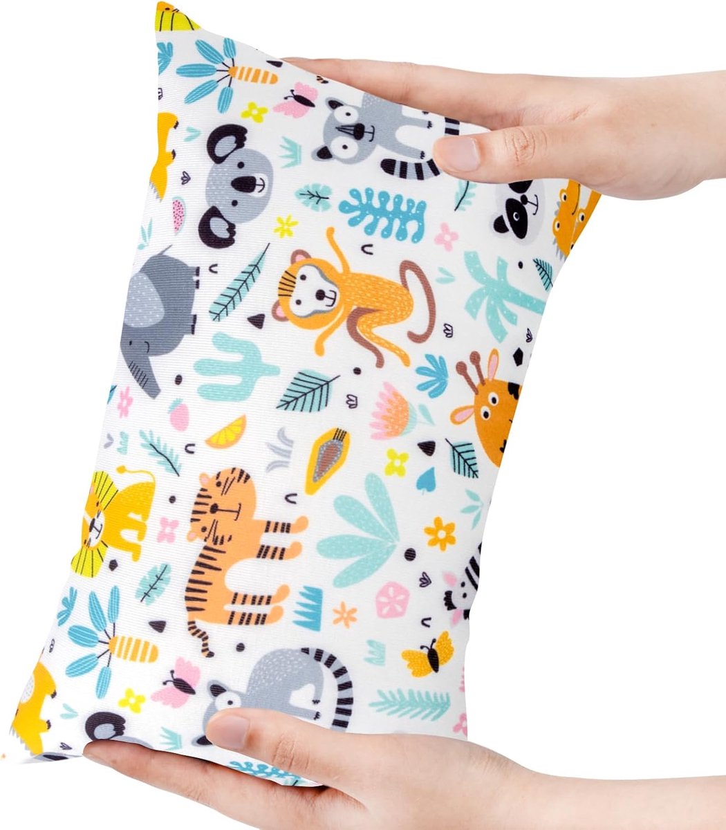 Kussen klein 28cm x 18cm - afneembare hoes - voor nek- en lendensteun - ideaal voor overdag - ShopVlot