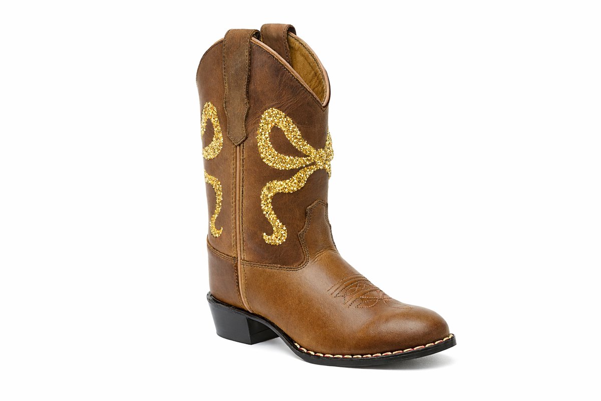 Bootstock Bow Cowboylaarzen - Tieners - Goud - Leer