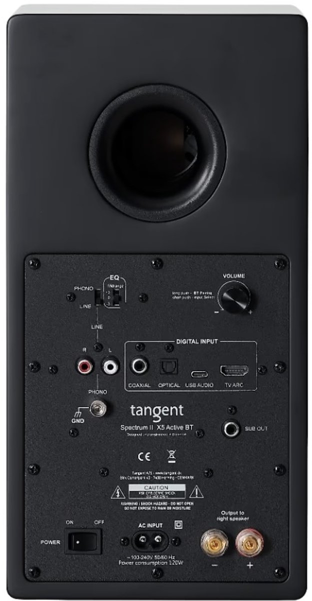 Tangent SPECTRUM II X5 ACTIVE BT - Bluetooth - Boekenplank Luidspreker - Zwart — afbeelding 2