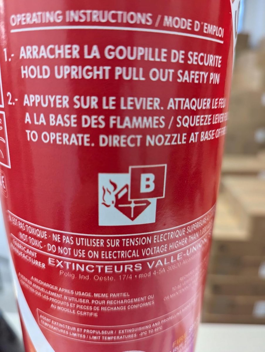 CO2 brandblusser 2 kg - met montagebeugel - CE-norm Europa - veilig en effectief - ShopVlot