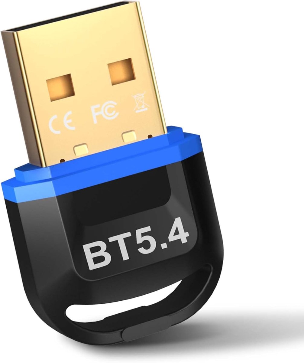 Bluetooth adapter PC - Bluetooth 5.4 USB stick - lage latentie - verbindt tot 7 apparaten - ShopVlot