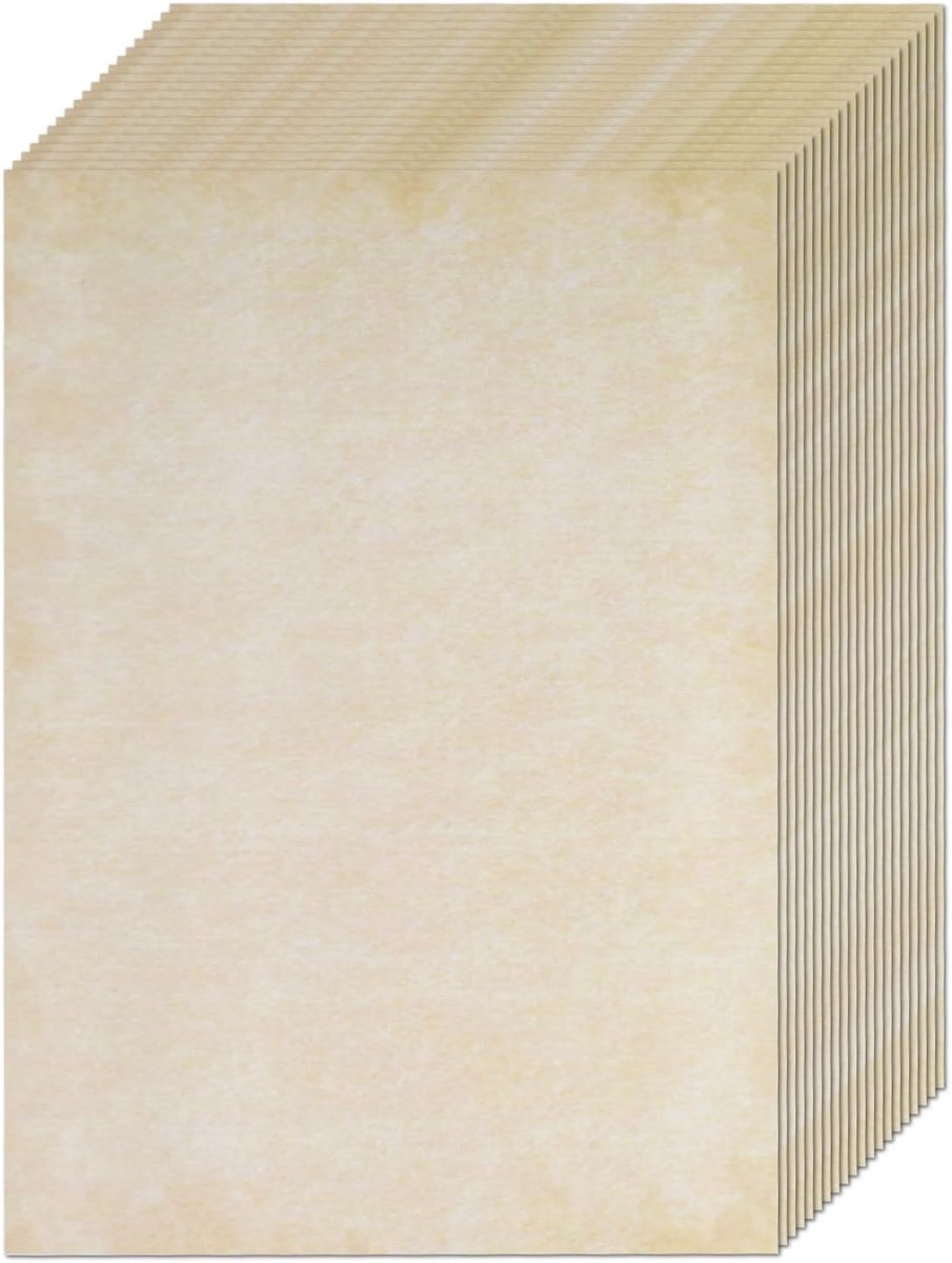 Vintage papier A4 - 70 vellen - Parchment look - Ideaal voor uitnodigingen - ShopVlot