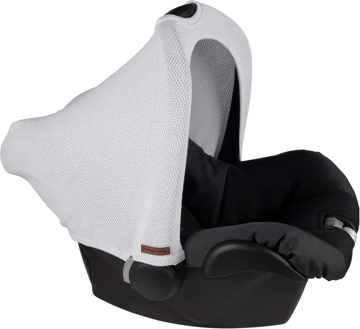 Zonnescherm autostoel - Zilvergrijs - Geschikt voor Maxi Cosi 0+ - Bescherming tegen zonlicht - ShopVlot