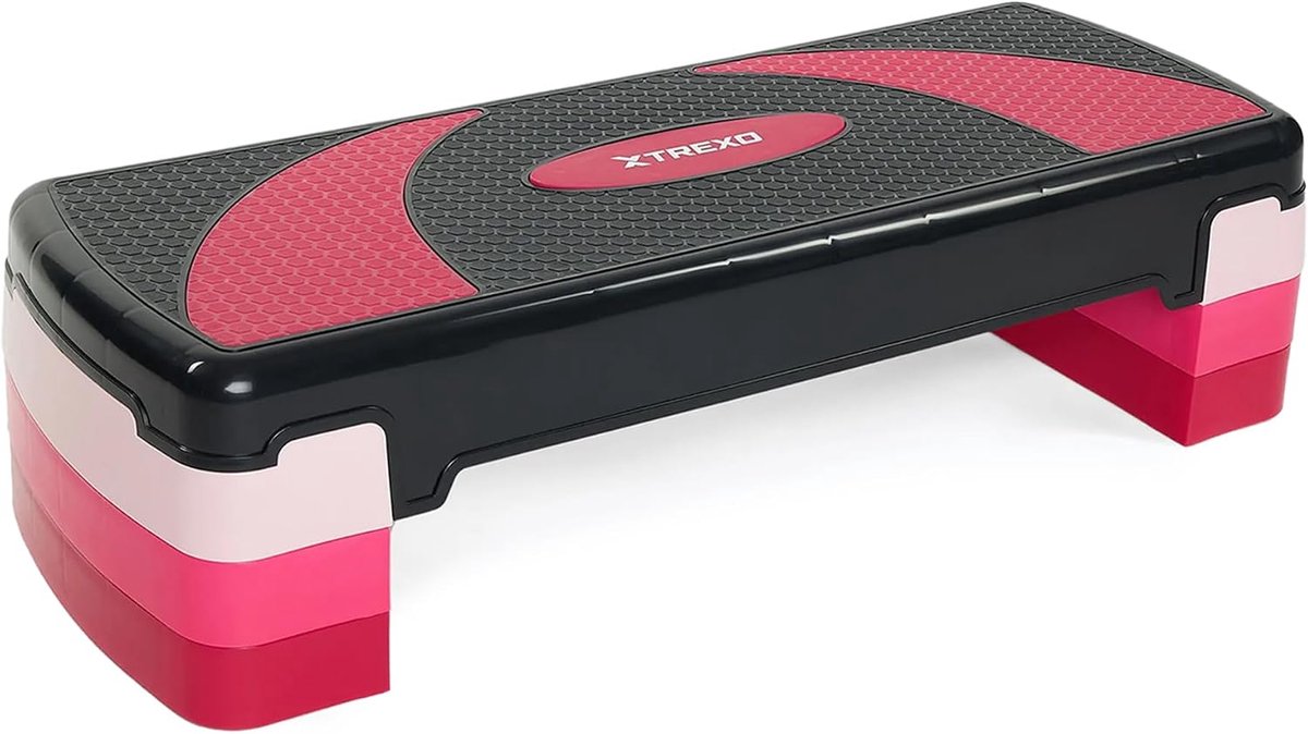 Aerobic step 78 x 30 cm - hoogte verstelbaar - robuust polypropyleen - ideaal voor cardio trainingen - ShopVlot