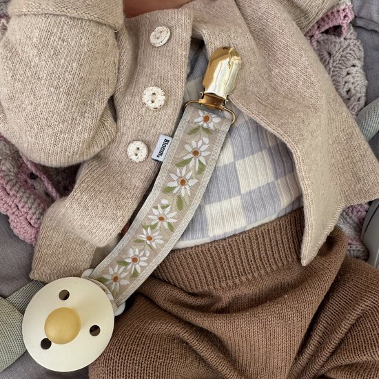 Bloom Babies - Speenkoord Set Malibu & Bali - Handgemaakt Speenkoord stof - Kraamcadeau - Speenkoorden - Gratis inpakservice - Baby van Merkloos — afbeelding 2
