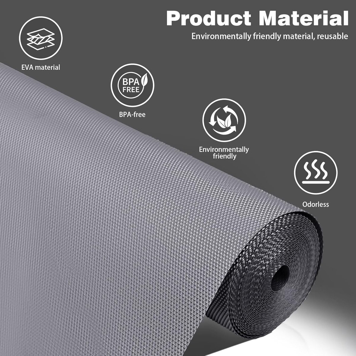 Lade mat 30 cm x 500 cm - Antislip mat - Wasbaar - Bescherming voor keukenkasten - ShopVlot
