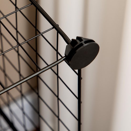 MIVRAY Stellingkast Uitbreidbaar 35 x 35 x 35 cm Metaal Zwart Modulair Opbergrek Voor Schoenen Boeken En Kleding — afbeelding 3