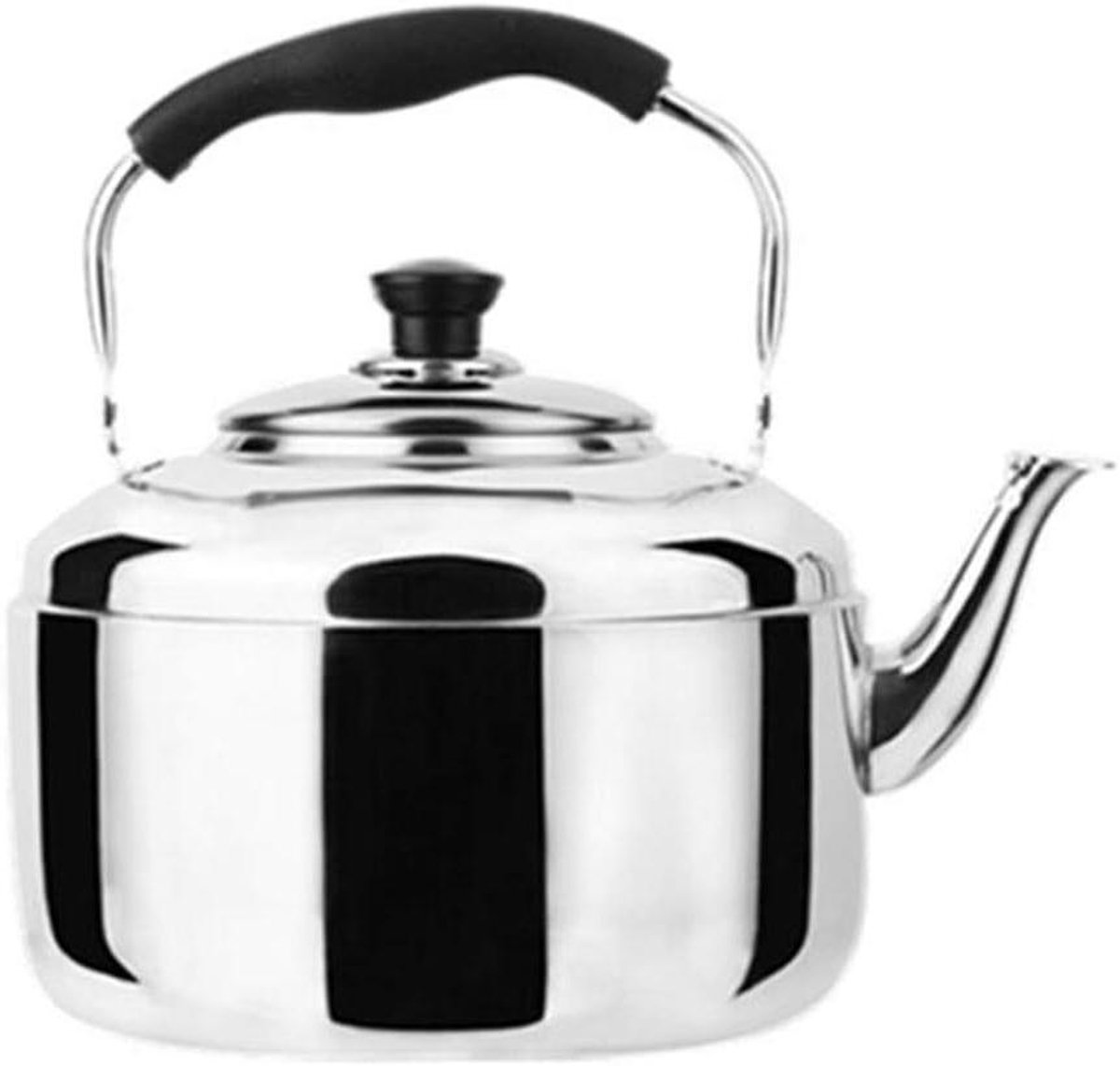 Waterkoker RVS - Fluitketel Kookplaat - Water Koken - Universeel Geschikt - 4L 5L 6L - Roestvrij Staal