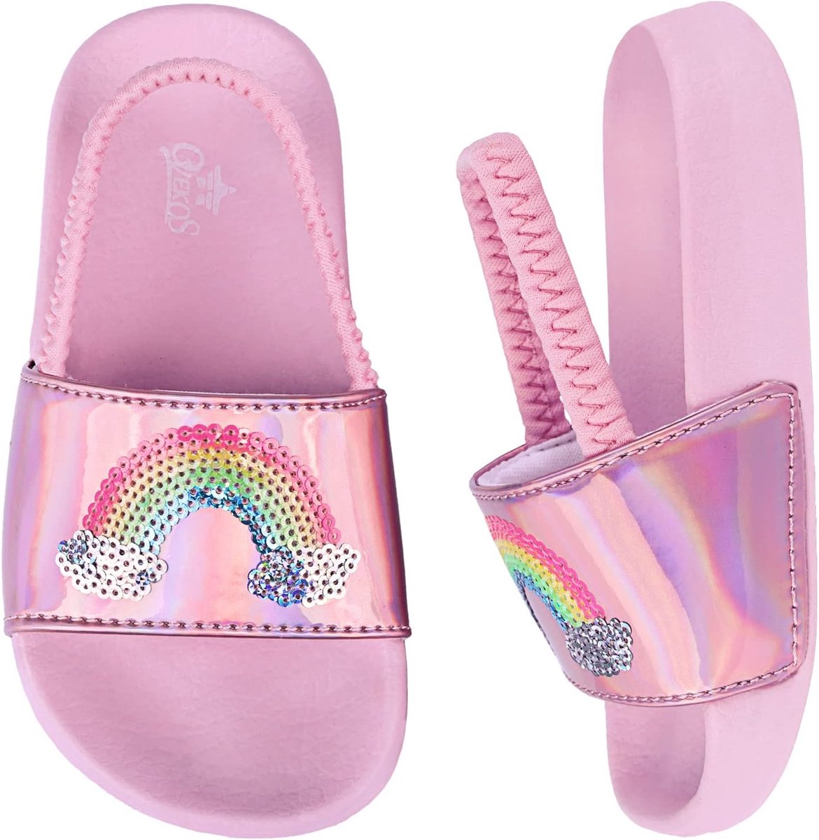 SnelShoppen - Sandalen voor Kinderen Meisjes - Open Kant - Elastische Band - Lichte Strand- en Zwembadschoenen - Zomer - Ideaal voor Vakantie en Speel